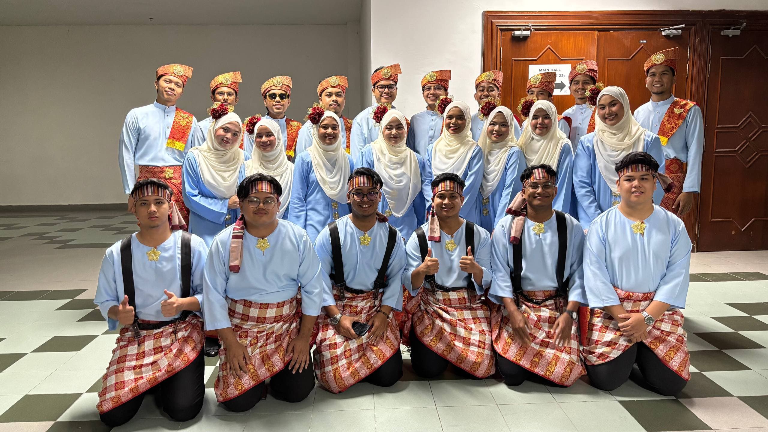 IIUM Percussion Club performing on stage
